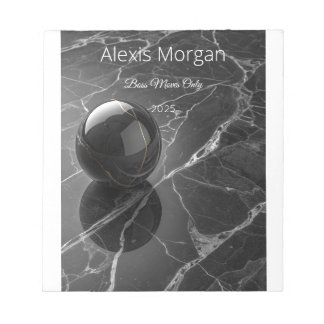 Modern Minimalist Pink-Purple Border Template Notepad