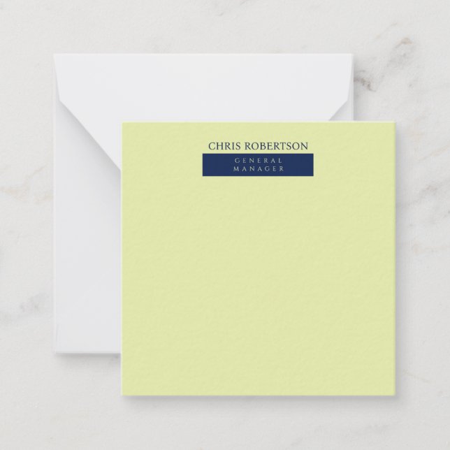 Modern Minimalist Plain Card (Front)