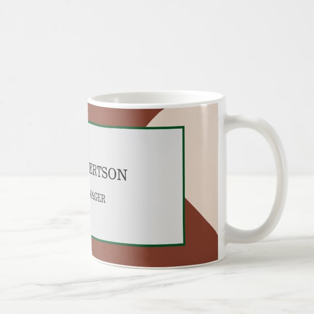Modern Minimalist Plain Coffee Mug (Right)