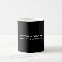 Modern Minimalist Plain Elegant Black & White