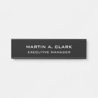 Modern Minimalist Plain Elegant Black & White