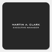 Modern Minimalist Plain Elegant Black & White