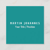 Modern Minimalist Plain Elegant Blue Green