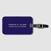 Modern Minimalist Plain Elegant Dark Blue