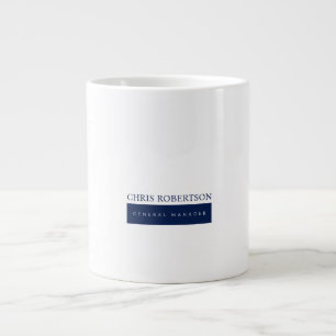 Modern Minimalist Plain Large Coffee Mug