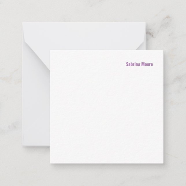 Modern Minimalist Plain Professional Card (Front)