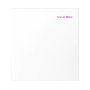 Modern Minimalist Plain Professional Notepad