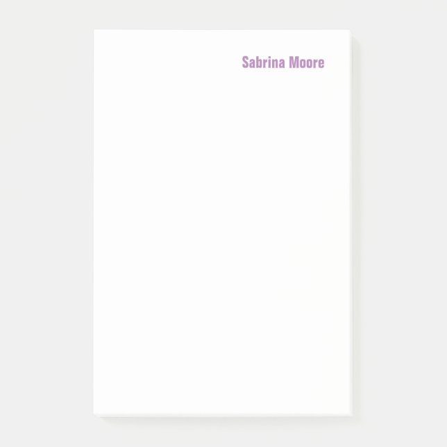 Modern Minimalist Plain Professional Post-it Notes (Front)