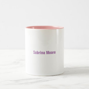 Modern Minimalist Plain Professional Two-Tone Coffee Mug