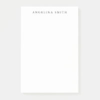 Modern Minimalist Plain Simple Black White