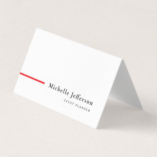 Modern Minimalist Plain Simple Business Card
