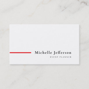 Modern Minimalist Plain Simple Business Card