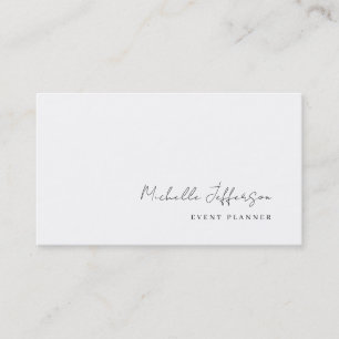 Modern Minimalist Plain Simple Business Card