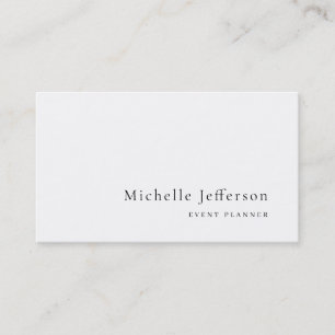 Modern Minimalist Plain Simple Business Card