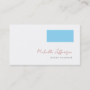 Modern Minimalist Plain Simple Business Card