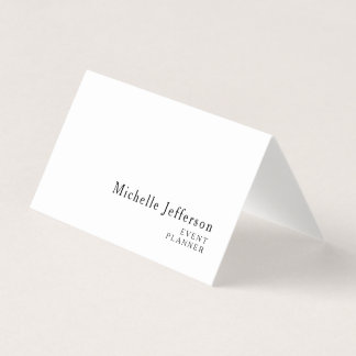 Modern Minimalist Plain Simple Creative Business Card
