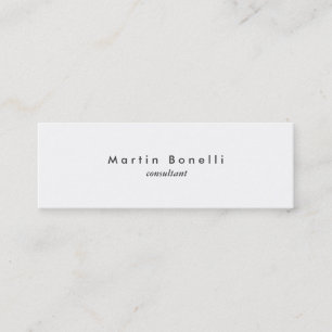 Modern Minimalist Plain Skinny Business Card