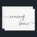 Modern Minimalist Pregnancy Announcement Card<br><div class="desc">Pregnancy announcement card with modern minimalist design. Features elegant script typography. Personalise all text in this announcement card template.</div>