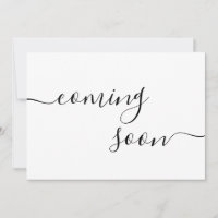 Modern Minimalist Pregnancy Announcement Card