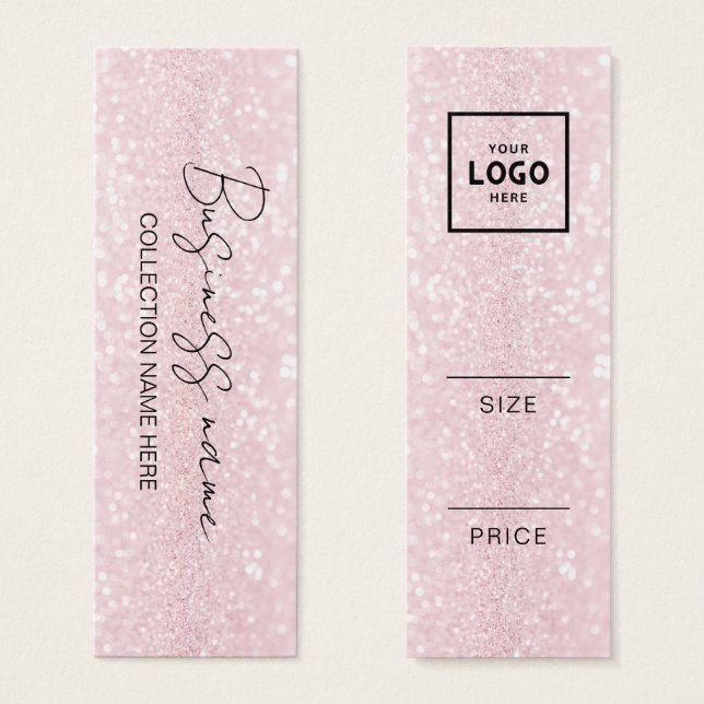 Modern Minimalist Price Hang Tag Card (Front & Back)