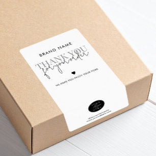 Modern Minimalist Product Packaging Box Seal