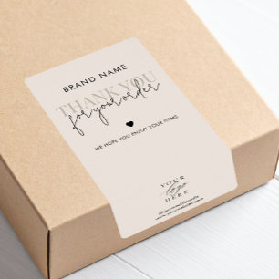 Modern Minimalist Product Packaging Box Seal