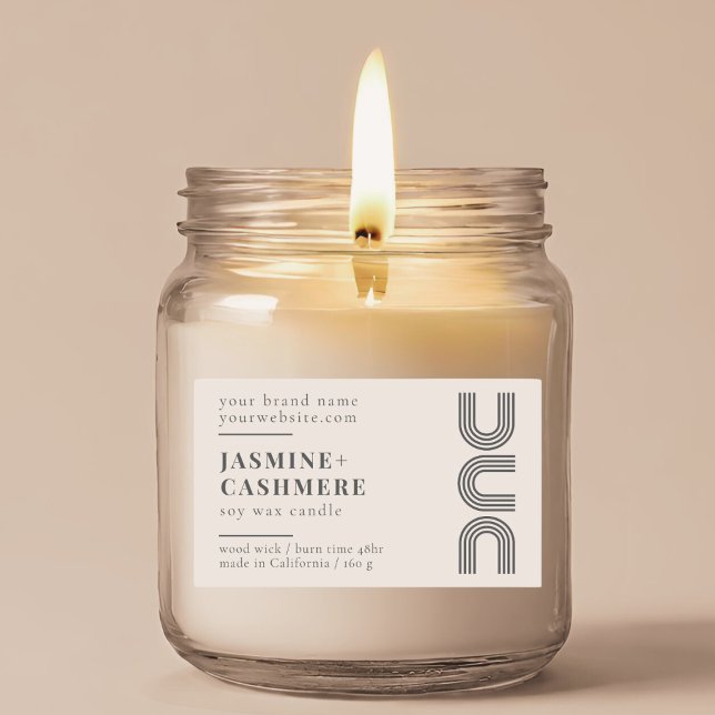 Modern minimalist product packaging candle label (Creator Uploaded)