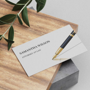 Modern Minimalist Professional Attorney At Law Business Card