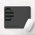Modern Minimalist Professional Black Monogram Mouse Pad<br><div class="desc">The "Modern Minimalist Professional Black Monogram Mouse Pad" is a sleek and stylish addition to any workspace. These personalised mouse pads are perfect for enhancing both home and work office decor for men. Crafted for the discerning professional, these custom mouse pads feature a clean, black monogram design that exudes sophistication....</div>