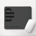 Modern Minimalist Professional Black Monogram Mouse Pad<br><div class="desc">The "Modern Minimalist Professional Black Monogram Mouse Pad" is a sleek and stylish addition to any workspace. These personalised mouse pads are perfect for enhancing both home and work office decor for men. Crafted for the discerning professional, these custom mouse pads feature a clean, black monogram design that exudes sophistication....</div>