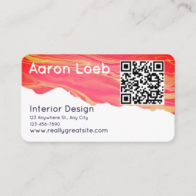 Modern Minimalist Professional Business Card (Front)