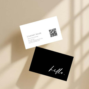 Modern minimalist professional business card