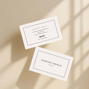 Modern minimalist professional business card