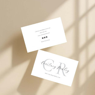 Modern minimalist professional business card