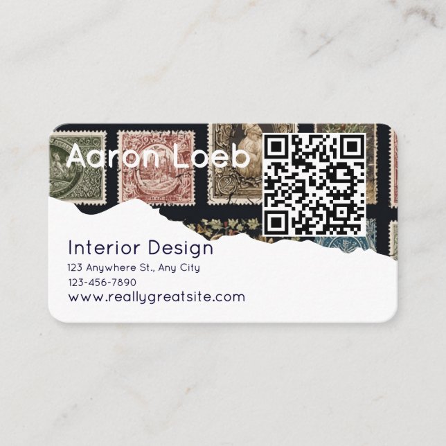 Modern Minimalist Professional Business Card (Front)