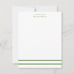 Modern Minimalist Professional Chic Monogrammed Card