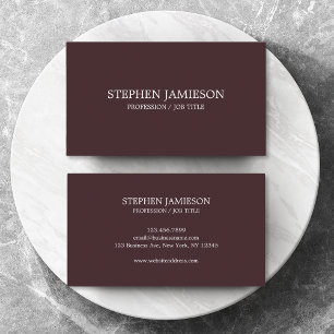 Modern Minimalist Professional Classic Business Card
