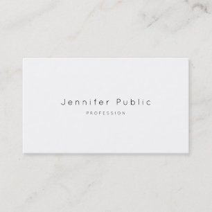 Modern Minimalist Professional Elegant Luxury Top Business Card