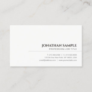 Modern Minimalist Professional Elegant Template Business Card
