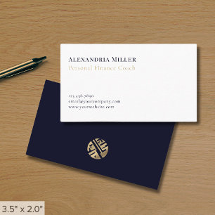 Modern Minimalist Professional Finance Business Card