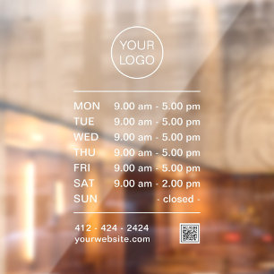 Modern Minimalist Professional Logo Opening Times