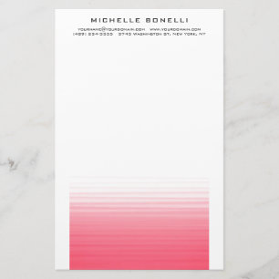 Modern Minimalist Professional Plain Simple Stationery