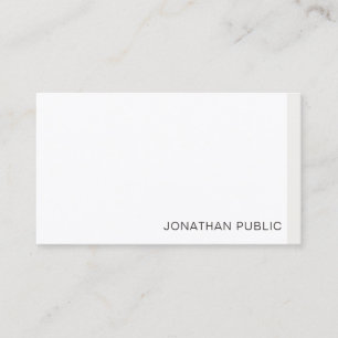 Modern Minimalist Professional Template Elegant Business Card