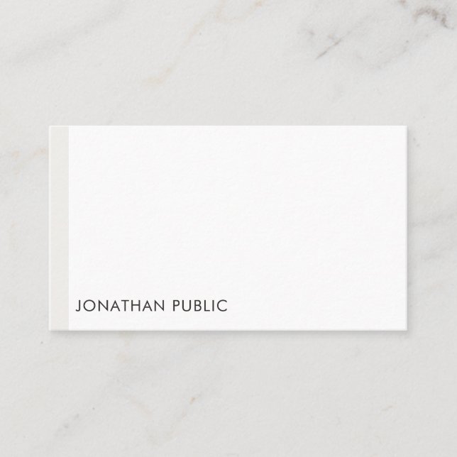 Modern Minimalist Professional Template Elegant Business Card (Front)