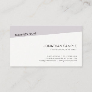 Modern Minimalist Professional Template Elegant Business Card