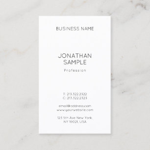 Modern Minimalist Professional Template Simple Business Card