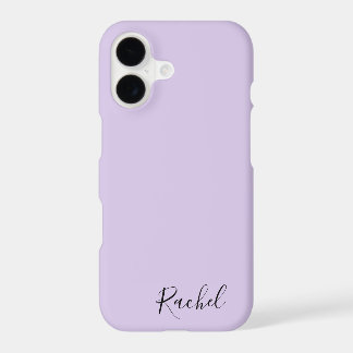 Modern Minimalist Purple Personalized Name