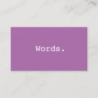 Modern minimalist purple writer publisher editor