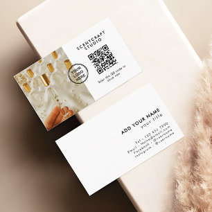 Modern Minimalist QR Code Online Shop Business Card
