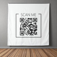 Modern Minimalist QR Code Scan Me Business
